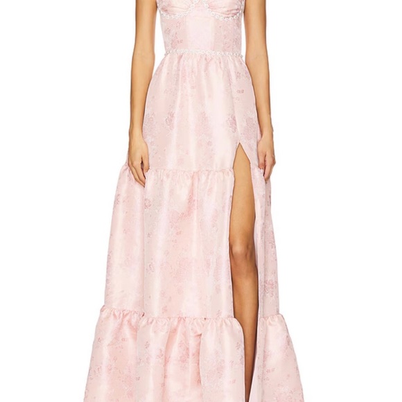 V. Chapman Dresses & Skirts - V. Chapman Lucetta Gown in Light Pink Windsor Brocade